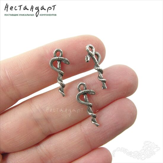 Подвеска Serpente Sterling Silver 19х8 мм, изображение 2