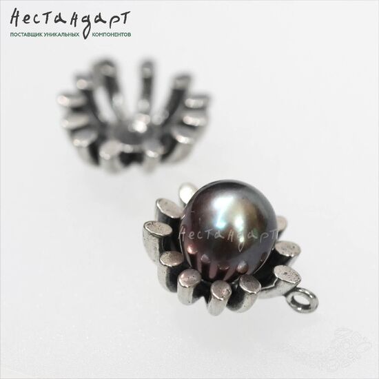 Подвеска авторская Passiflora Sterling Silver 15x13 мм, изображение 3