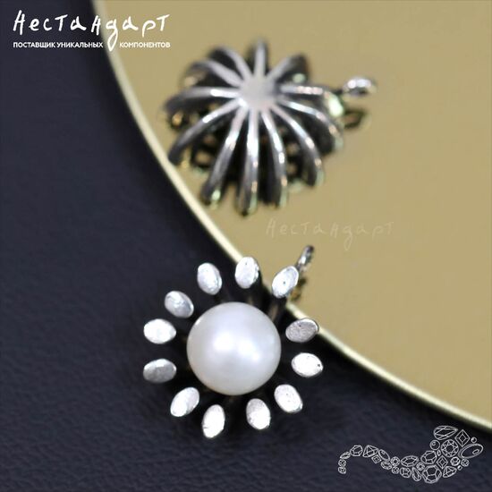 Подвеска авторская Passiflora Sterling Silver 15x13 мм, изображение 4