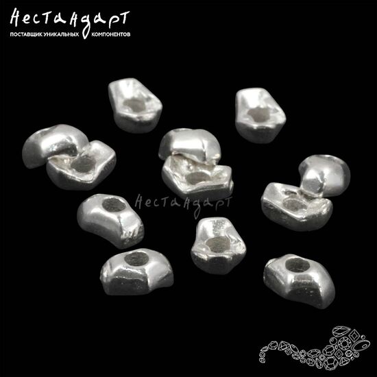 Чашечки для бусин Froissé Sterling Silver 4,7х3,5 мм