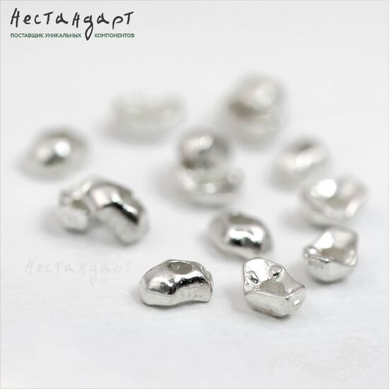 Чашечки для бусин Froissé Sterling Silver 4,7х3,5 мм, изображение 2