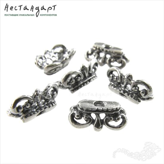 Чашечки для бусин Baroque Jar Sterling Silver 11х7 мм