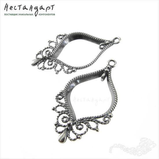Подвеска-коннектор Fairy Silver Plated 36х21 мм, изображение 4