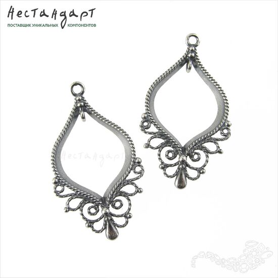 Подвеска-коннектор Fairy Silver Plated 36х21 мм, изображение 5