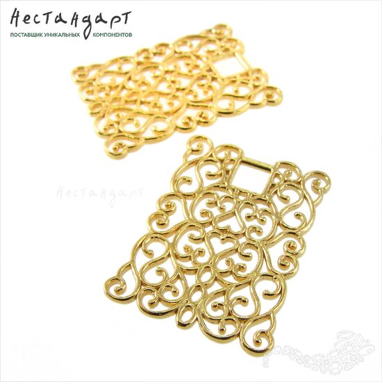 Подвеска-коннектор Michelle Gold Plated 29х21 мм, изображение 4