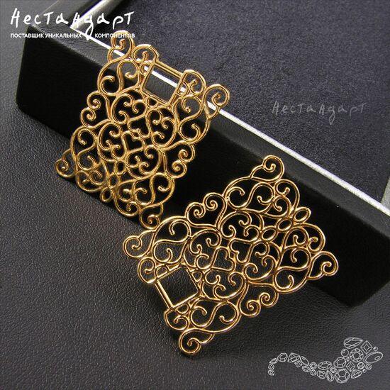 Подвеска-коннектор Michelle Gold Plated 29х21 мм, изображение 5