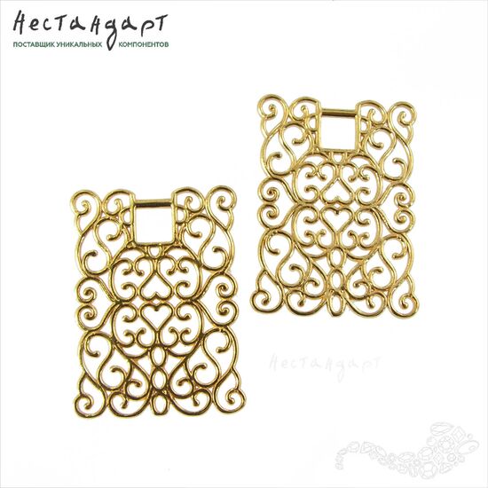 Подвеска-коннектор Michelle Gold Plated 29х21 мм, изображение 6