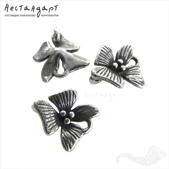 Коннектор Orchid Mini Sterling Silver 8х9 мм