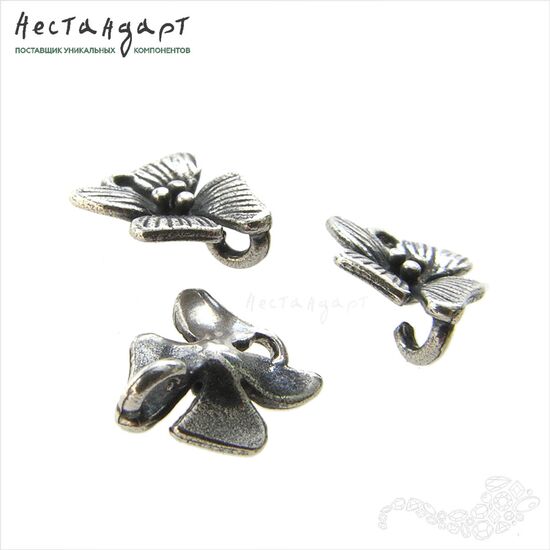 Коннектор Orchid Mini Sterling Silver 8х9 мм, изображение 3