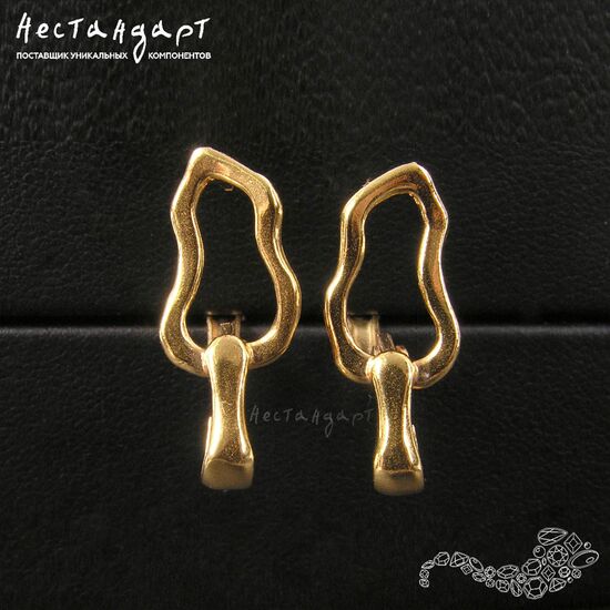 Швензы Morello Gold Plated 21х8 мм (пара), изображение 2