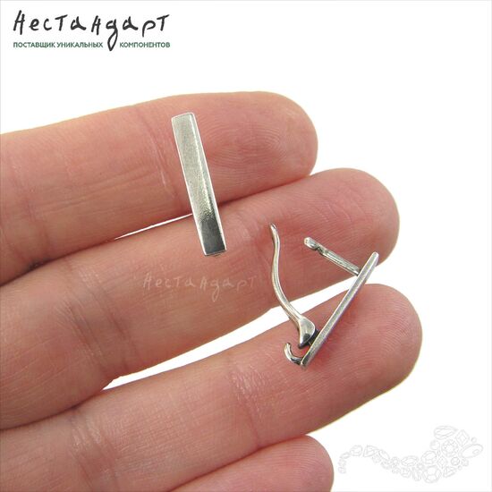 Швензы Metamorphosis Sterling Silver 17х3 мм (пара), изображение 2