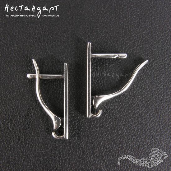 Швензы Metamorphosis Sterling Silver 17х3 мм (пара), изображение 5