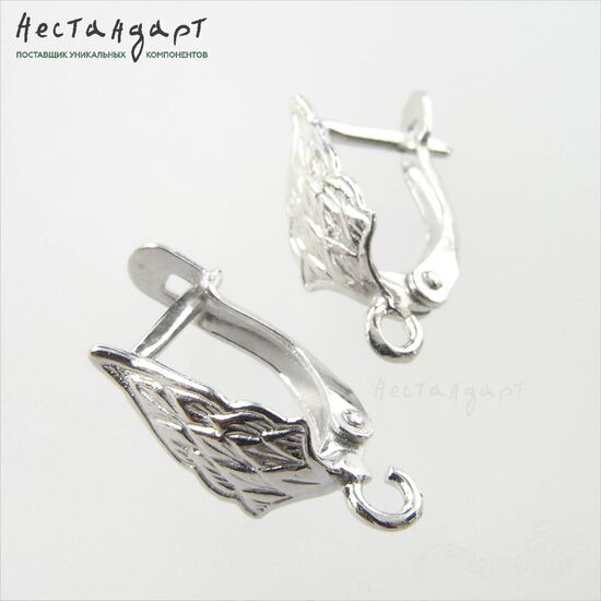 Швензы Middle-Earth Rhodium Plated Plated 17х7 мм (пара)