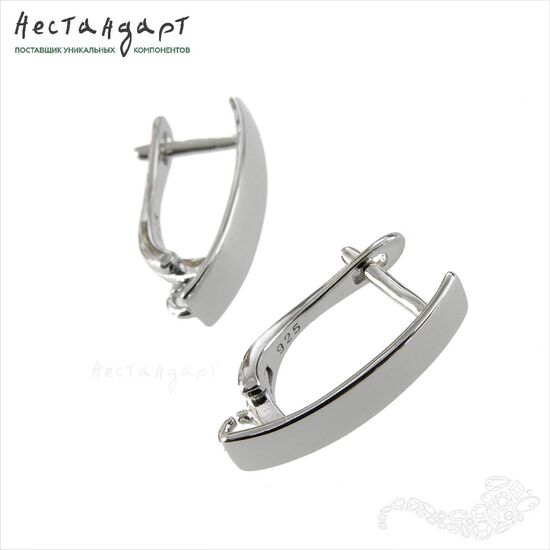 Швензы Tavola Sterling Silver Rhodium Plated 18х4 мм (пара)