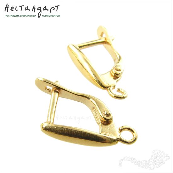 Швензы Cane Gold Plated 15х2,5 мм (пара)
