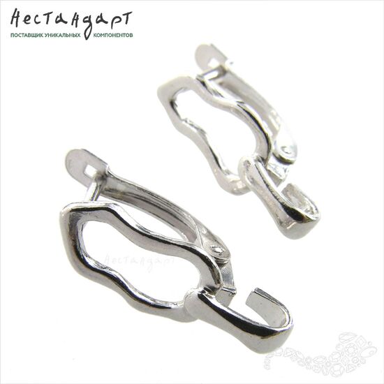 Швензы Morello Rhodium Plated 21х8 мм (пара)