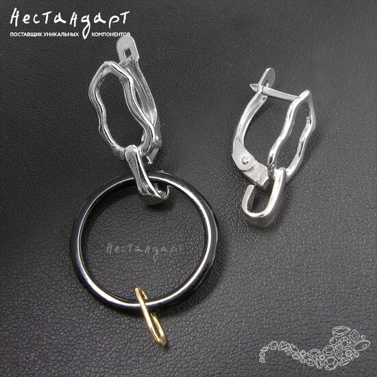 Швензы Morello Rhodium Plated 21х8 мм (пара), изображение 3