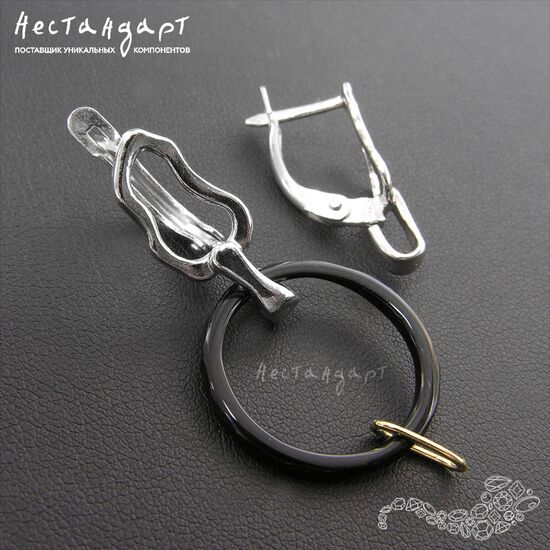 Швензы Morello Rhodium Plated 21х8 мм (пара), изображение 5