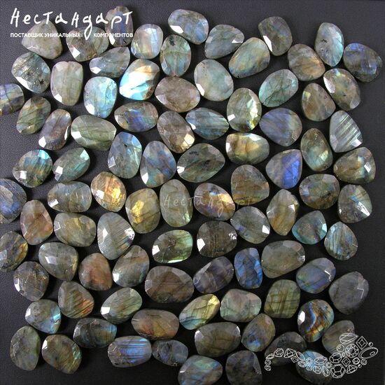 Лабрадор натуральный Magnifier с огранкой 16х11-21х16 мм, изображение 6