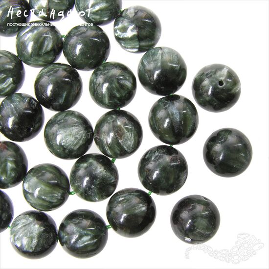 Серафинит (клинохлор) натуральный 13 мм, изображение 3