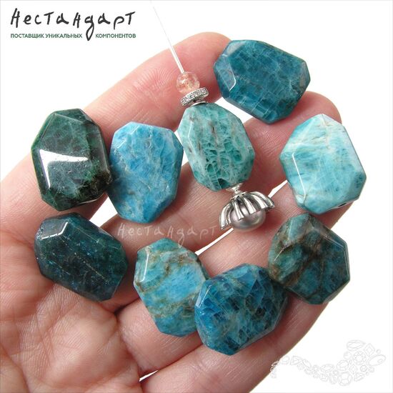 Апатит натуральный Oceanic Cushion 19-21 мм, изображение 2