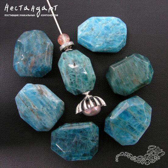 Апатит натуральный Oceanic Cushion 19-21 мм, изображение 5