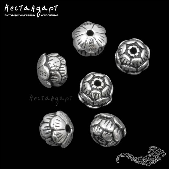 Бусина Holy Lotus Sterling Silver 6 мм