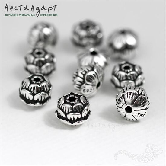 Бусина Holy Lotus Sterling Silver 6 мм, изображение 2