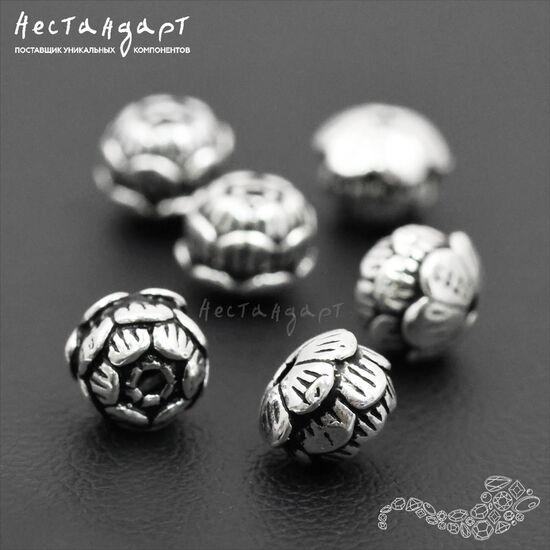 Бусина Holy Lotus Sterling Silver 6 мм, изображение 5