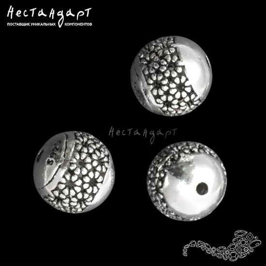 Бусина Lattice Ball Sterling Silver 10 мм, изображение 2