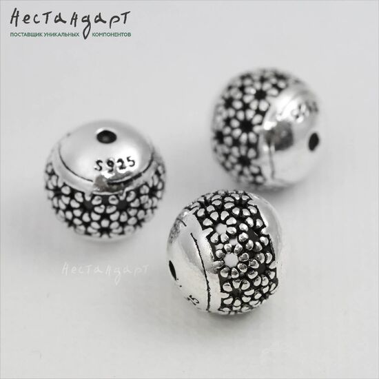 Бусина Lattice Ball Sterling Silver 10 мм, изображение 3