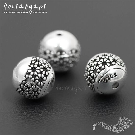 Бусина Lattice Ball Sterling Silver 10 мм, изображение 4