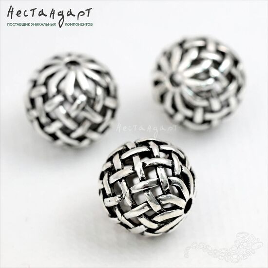 Бусина Gothic Ball Sterling Silver 10 мм