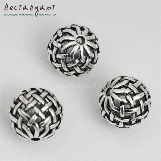 Бусина Gothic Ball Sterling Silver 10 мм, изображение 3