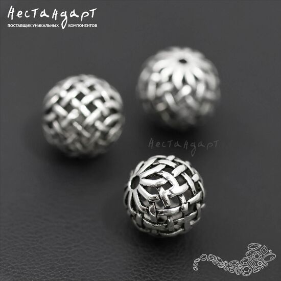 Бусина Gothic Ball Sterling Silver 10 мм, изображение 4