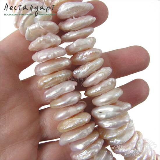 Жемчуг натуральный Divine Peach 17-19 мм, изображение 2