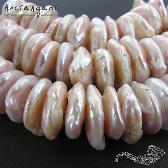 Жемчуг натуральный Divine Peach 17-19 мм, изображение 5