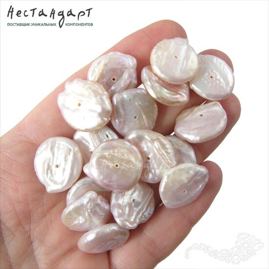 Жемчуг натуральный Divine Peach 17-19 мм, изображение 6