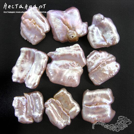 Жемчуг натуральный Baroque Fantasy Lilac 22-28 мм, изображение 5