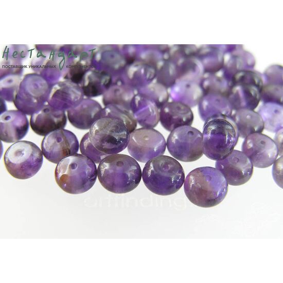 Аметист натуральный рондель 8х4,5 мм (уп. 10 шт.), изображение 3