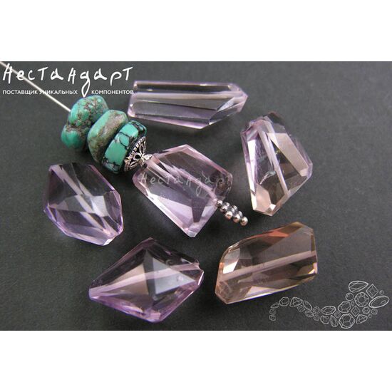 Аметист и Аметрин натуральный Cut Desired 19-25 мм, изображение 3