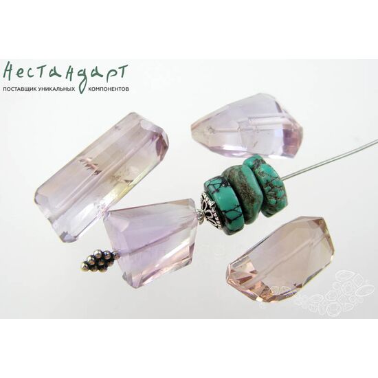 Аметист и Аметрин натуральный Cut Desired 19-25 мм, изображение 4