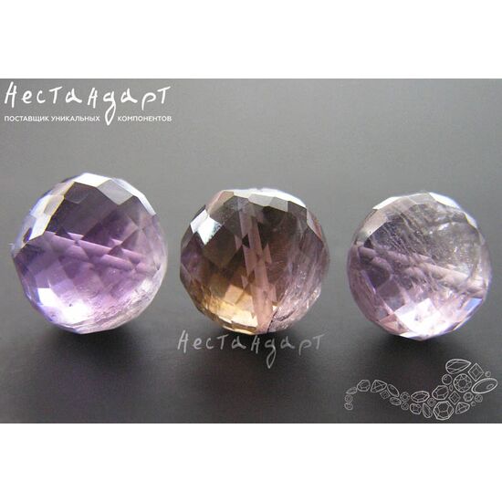 Аметист натуральный с огранкой 9-10 мм