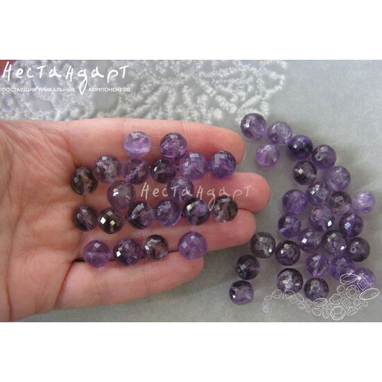 Аметист натуральный с огранкой 9-10 мм, изображение 4