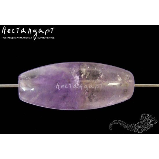 Аметрин натуральный Smooth Barrel 25х10 мм, изображение 3