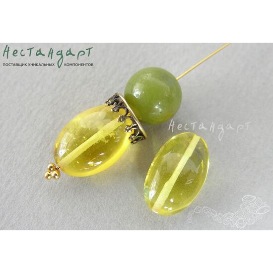 Янтарь натуральный Oval 14-23 мм (пара)