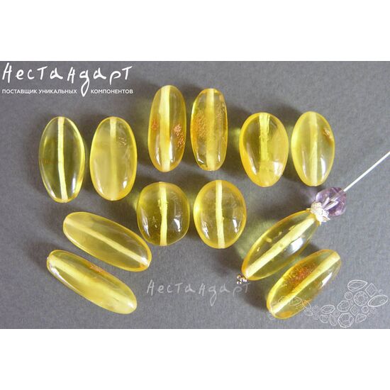 Янтарь натуральный Oval 14-23 мм (пара), изображение 2