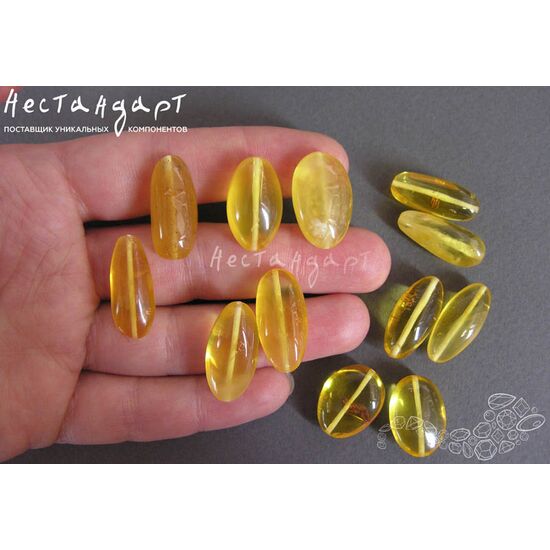 Янтарь натуральный Oval 19-24 мм (пара), изображение 4