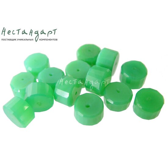 Хризопраз натуральный Cut Topper с огранкой 10х6 мм, изображение 2