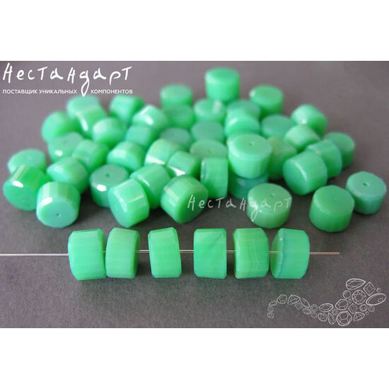 Хризопраз натуральный Cut Topper с огранкой 10х6 мм, изображение 3